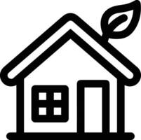 Home outline icon symbol vector image. Illustration of the house real estate graphic property design image