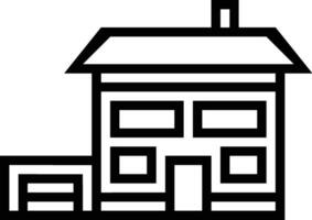 Home outline icon symbol vector image. Illustration of the house real estate graphic property design image