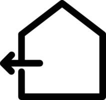 Home outline icon symbol vector image. Illustration of the house real estate graphic property design image