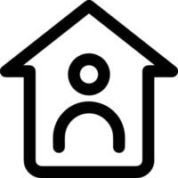 Home outline icon symbol vector image. Illustration of the house real estate graphic property design image