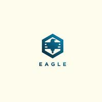 Eagle logo design for comunity unique concept vector