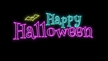 Happy Halloween Animation Spooky Pumpkin Spider Ghost Bat Cobweb Halloween Day and new year 2024 video