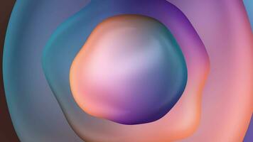 Animation of surreal mystic alien ball or sphere sculpture in curve wavy organic lines forms in deformation process video