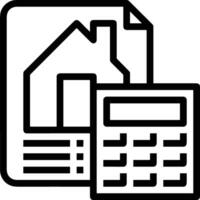 Home outline icon symbol vector image. Illustration of the house real estate graphic property design image