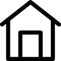 Home outline icon symbol vector image. Illustration of the house real estate graphic property design image