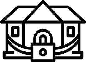 Home outline icon symbol vector image. Illustration of the house real estate graphic property design image