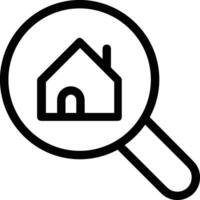 Home outline icon symbol vector image. Illustration of the house real estate graphic property design image