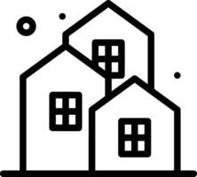 Home outline icon symbol vector image. Illustration of the house real estate graphic property design image