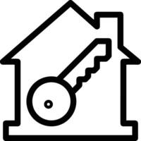 Home outline icon symbol vector image. Illustration of the house real estate graphic property design image