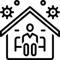 Home outline icon symbol vector image. Illustration of the house real estate graphic property design image