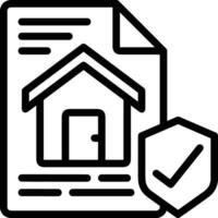 Home outline icon symbol vector image. Illustration of the house real estate graphic property design image