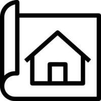 Home outline icon symbol vector image. Illustration of the house real estate graphic property design image