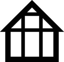 Home outline icon symbol vector image. Illustration of the house real estate graphic property design image