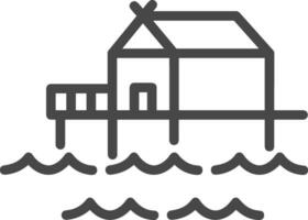 Home outline icon symbol vector image. Illustration of the house real estate graphic property design image