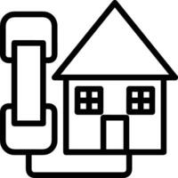 Home outline icon symbol vector image. Illustration of the house real estate graphic property design image