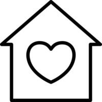 Home outline icon symbol vector image. Illustration of the house real estate graphic property design image