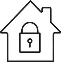 Home outline icon symbol vector image. Illustration of the house real estate graphic property design image