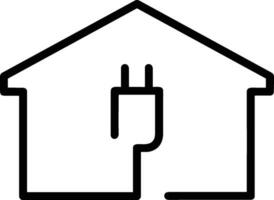 Home outline icon symbol vector image. Illustration of the house real estate graphic property design image