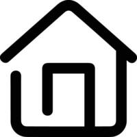 Home outline icon symbol vector image. Illustration of the house real estate graphic property design image