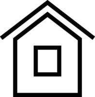 Home outline icon symbol vector image. Illustration of the house real estate graphic property design image