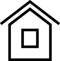 Home outline icon symbol vector image. Illustration of the house real estate graphic property design image