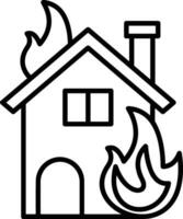 Home outline icon symbol vector image. Illustration of the house real estate graphic property design image