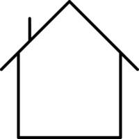 Home outline icon symbol vector image. Illustration of the house real estate graphic property design image