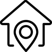 Home outline icon symbol vector image. Illustration of the house real estate graphic property design image