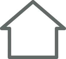 Home outline icon symbol vector image. Illustration of the house real estate graphic property design image