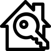 Home outline icon symbol vector image. Illustration of the house real estate graphic property design image