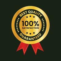 vector golden best quality golden seal for premium products