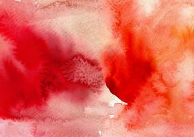 abstract coral red watercolor texture background photo