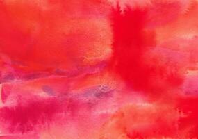 Abstract red watercolor texture background photo