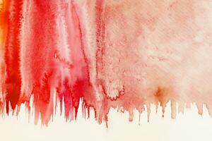 abstract red watercolor paint brush stroke on background like a blood photo