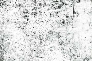 Grunge background of black and white. Abstract illustration texture of cracks, chips, dot isolated on transparent background PNG file. photo