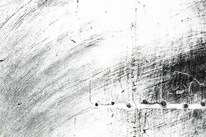 fondo grunge de blanco y negro. textura de ilustración abstracta de grietas, chips, punto aislado en archivo png de fondo transparente. foto