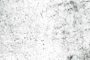 Grunge background of black and white. Abstract illustration texture of cracks, chips, dot isolated on transparent background PNG file. photo