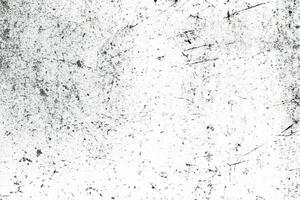 Grunge background of black and white. Abstract illustration texture of cracks, chips, dot isolated on transparent background PNG file. photo