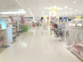 shopping mall blur background photo