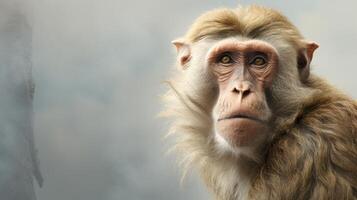 AI generated Baboon natura animal wallpaper background photo