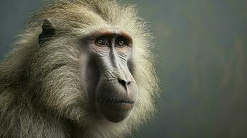 ai generado babuino natura animal fondo de pantalla antecedentes foto