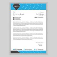 Official minimal creative abstract professional letterhead design template. vector