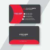 Vector Modern Creative and Clean Business Card Design Template.