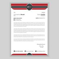 Official minimal creative abstract professional letterhead design template. vector