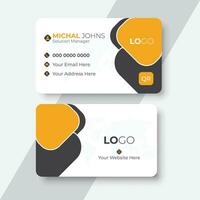 Modern creative business card and name card design template. vector