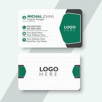 Modern creative business card and name card design template. vector