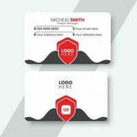 Modern creative business card and name card design template. vector