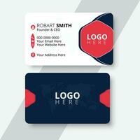 Modern creative business card and name card design template. vector