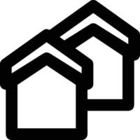 Home outline icon symbol vector image. Illustration of the house real estate graphic property design image