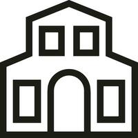 Home outline icon symbol vector image. Illustration of the house real estate graphic property design image